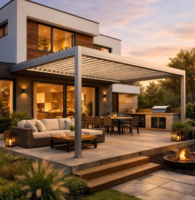 adjustable louvered pergola