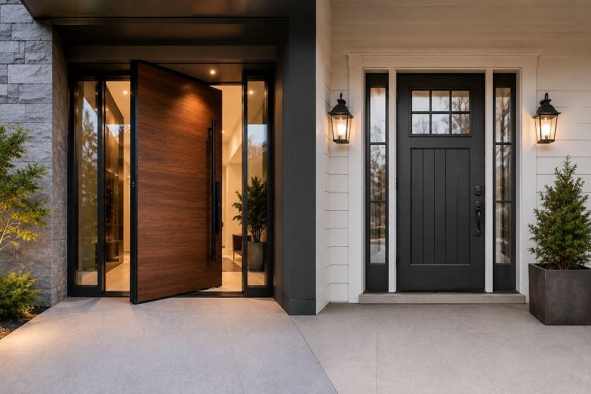 modern vs traditional door designs